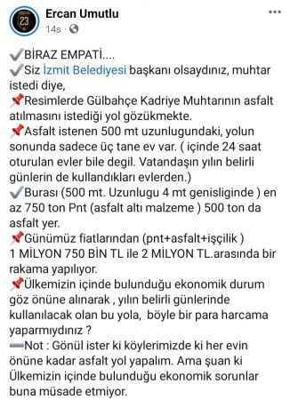 İzmit Belediyesinden o muhtarla ilgili şok iddia