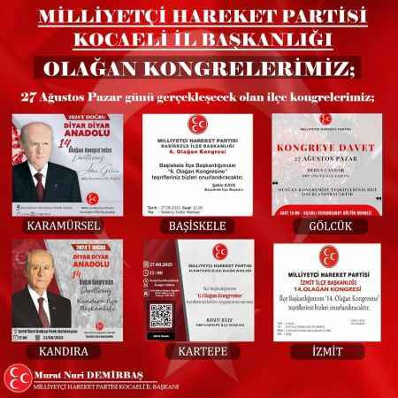 MHP kongrelerini apar topar bitirecek!