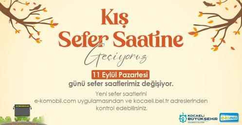 Ulaşımda kış tarifesi başlıyor