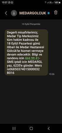 MEDAR’ın Gölcük’e taşınan Tıp Merkezi için tarih verildi
