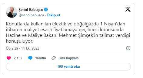 "Şimşek talimat verdi" "Elektrik ve doğalgaza zam yolda"
