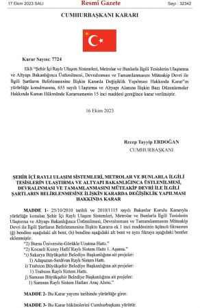Körfez'den Kartepe'ye metro projesi başlıyor