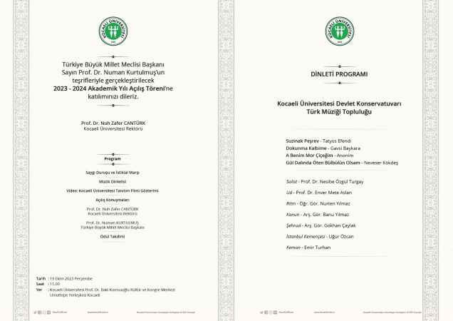 KOÜ Akademik Akademik Yıl Açılışı 19 Ekim'de gerçekleştirilecek