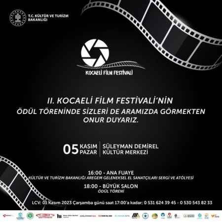 Kocaeli Film Festivali ödül töreni belli oldu
