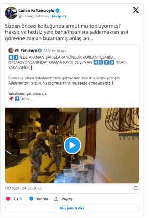 Kaftancıoğlu'ndan Yerlikaya'ya: Sizden önceki, koltuğunda armut mu topluyormuş