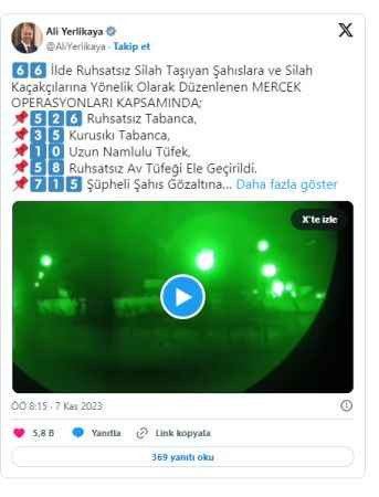 Bakan Yerlikaya duyurdu: 'Mercek' operasyonunda 715 gözaltı