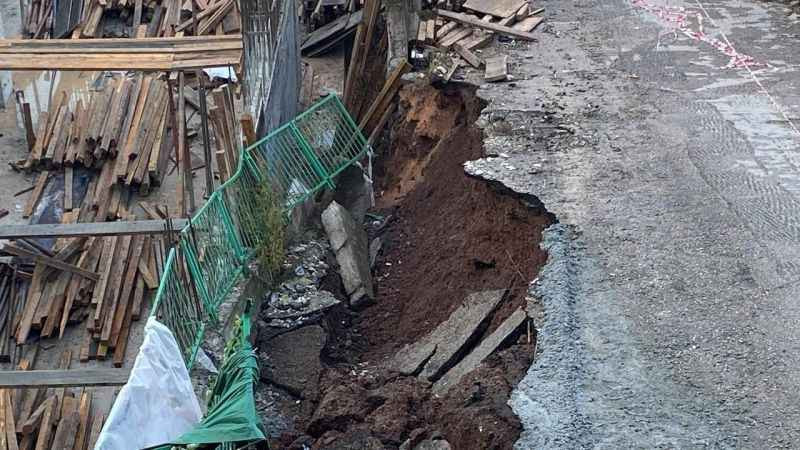 İstinat duvarı çökmüştü, hasarın boyutu ortaya çıktı