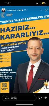 Tutuş başvuruyu yapıyor