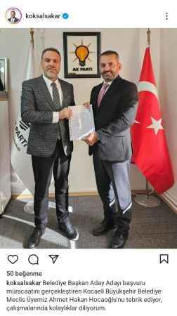 Ahmet Hakan Hocaoğlu Darıca Belediyesi'ne aday oldu!