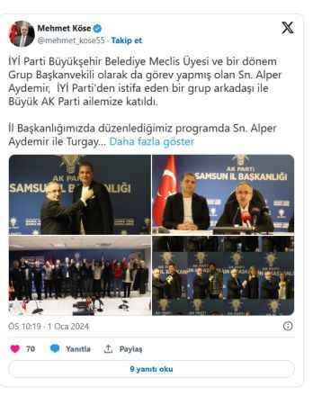 İYİ Parti’den istifa eden 11 kişi AKP'ye geçti