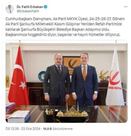 Erdoğan'ın danışmanıydı, Yeniden Refah'ın adayı oldu