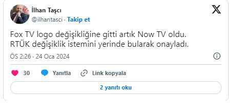 FOX TV'nin adı değişti