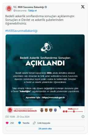 Bedelli askerlik yerleri belli oldu!