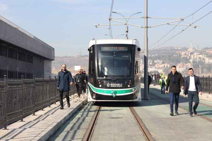 Şehir Hastanesi Tramvay Hattı’nda ilk test sürüşü yapıldı