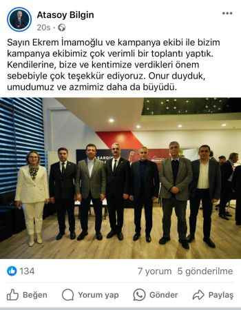 Atasoy Bilgin’den dakika bir gol bir! İl başkanını yok saydı!