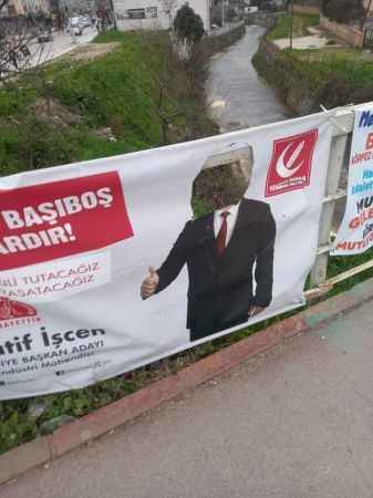 Kocaeli’de adayların afişlerini yırtan yırtana!