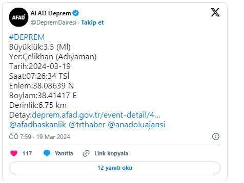 Adıyaman ve Malatya'da peş peşe deprem!