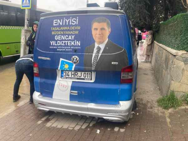 Yıldıztekin’in seçim aracına saldırı