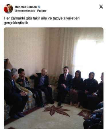 Mehmet Şimşek o paylaşımları sildi!