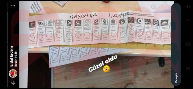 Sandıkta İzaydaş tepkisi AKP ve CHP hariç hepsine oy attı
