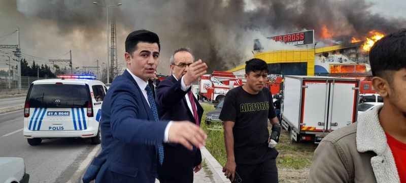 Vali Yavuz olay yerinde
