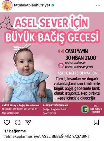 Asel Bebek için bir çağrı da Hürriyet’ten