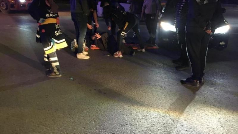 Otomobilin çarptığı yaya yaralandı