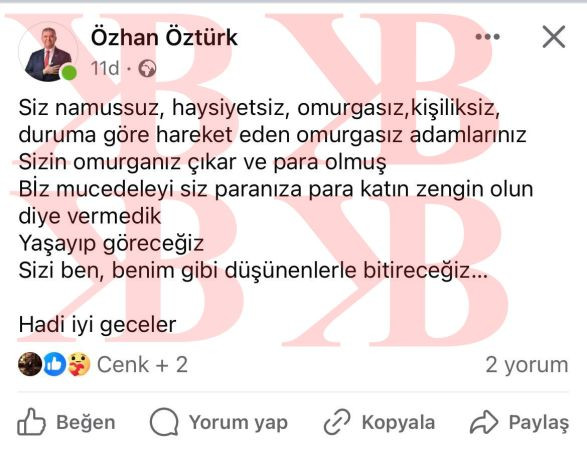 İYİ Partili adaydan şok sözler “Aydın’a destek verip Cumali Durmuş’a yazan yavşaklar…”