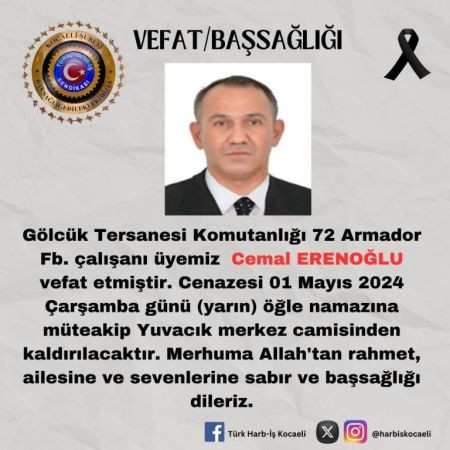 Tersane Komutanlığı personeli hayatını kaybetti