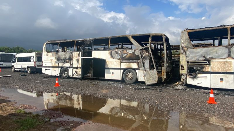 17 araç alev alev yanmıştı Hasarın boyutu ortaya çıktı