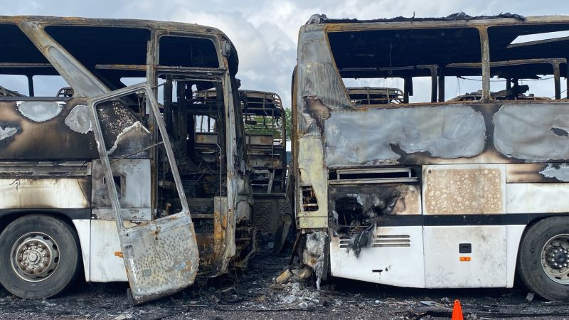17 araç alev alev yanmıştı Hasarın boyutu ortaya çıktı