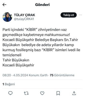 AKP’li aday adayından Büyükakın’a “kibir” uyarısı