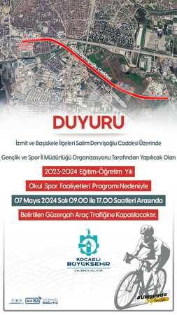 İzmit ve Başiskele'de yarın o cadde trafiğe kapanacak!