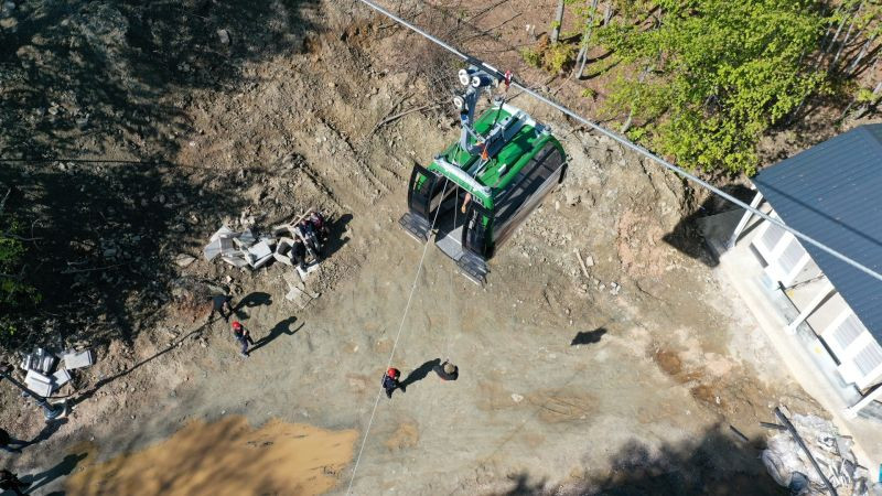 Teleferikte nefes kesen tatbikat
