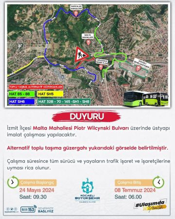 O mahallede oturanlar dikkat! Güzergah değişiyor