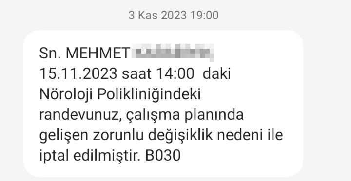 MHRS'den gelen mesajlar çıldırttı! Şikayet yağıyor! Hastanelerde randevu iptali rezaleti!