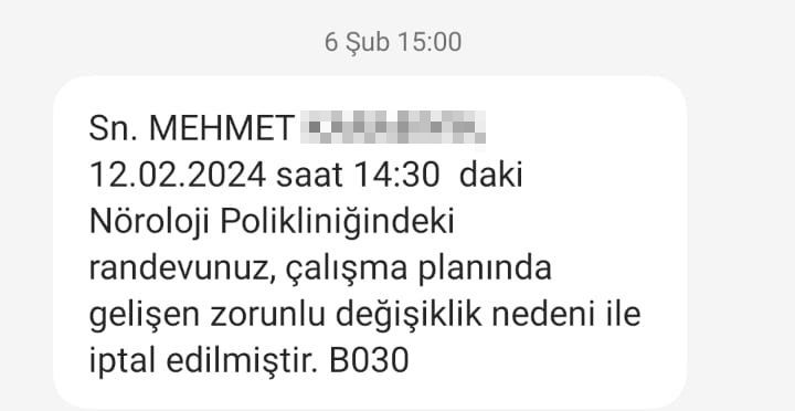 MHRS'den gelen mesajlar çıldırttı! Şikayet yağıyor! Hastanelerde randevu iptali rezaleti!