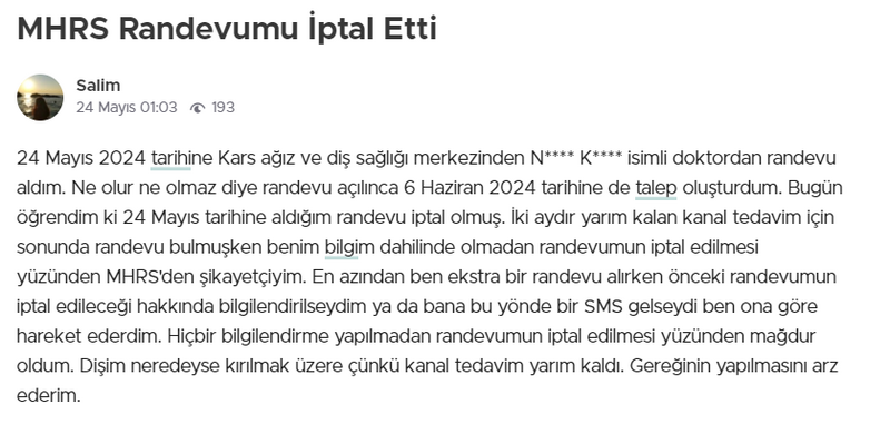 MHRS'den gelen mesajlar çıldırttı! Şikayet yağıyor! Hastanelerde randevu iptali rezaleti!