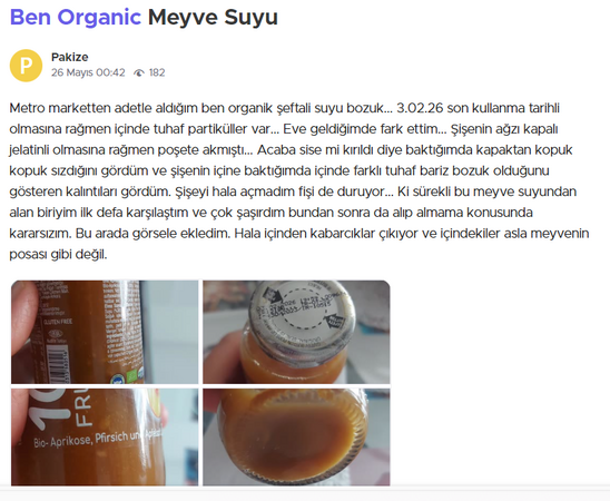 Dikkat, midesi hassas olan izlemesin! “Meyve suyunun içinden çıktı” dedi video paylaştı!