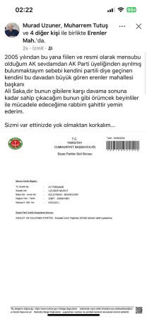 Sosyal medyada atıştılar Mahalle başkanını hedef gösterdi, AKP’den istifa etti
