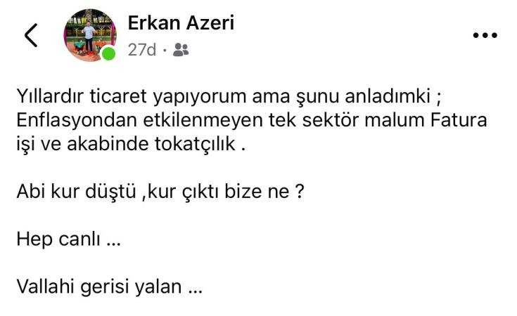 MHP’li isimden “faturacılara” gönderme