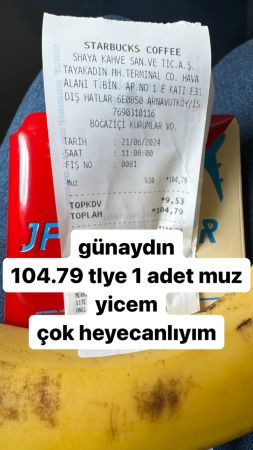 Bir adet muza ödediği para dudak uçuklattı, Ünlü isim ödediği paraya isyan etti