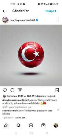 Ricardo Quaresma bir paylaşım yaptı, taraftarlar coştu! “Come to Beşiktaş”