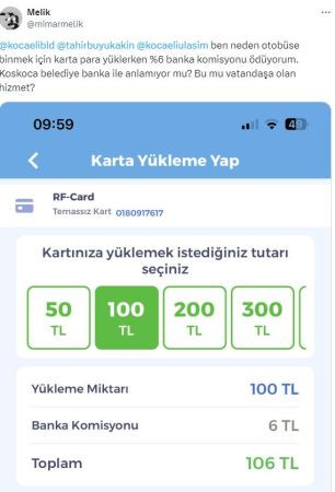 Kocaeli’de ulaşımdan dertli vatandaş bankaya da komisyon ödüyor!