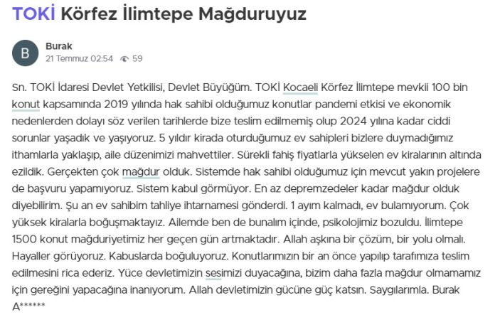 TOKİ konutları 5 yıldır bitmedi ev sahibi ‘çık’ dedi aile perişan oldu!