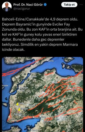 Naci Görür: En yakın deprem Marmara’da olacak!