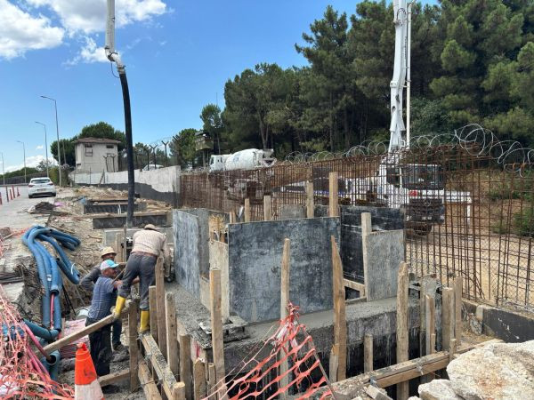 Bu üst geçide 72 ton çelik kullanılacak