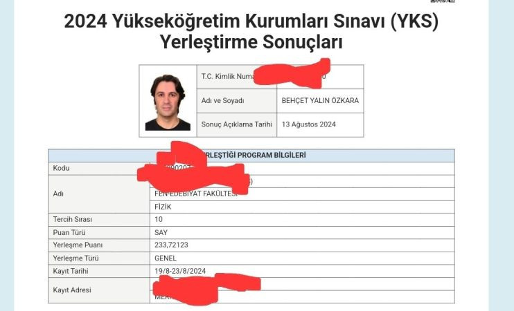 Sırf kanıtlamak için sınava girdi! Eksi netle fizik kazandı!
