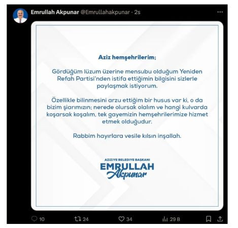 Yeniden Refah’tan AKP’ye nota gibi uyarı