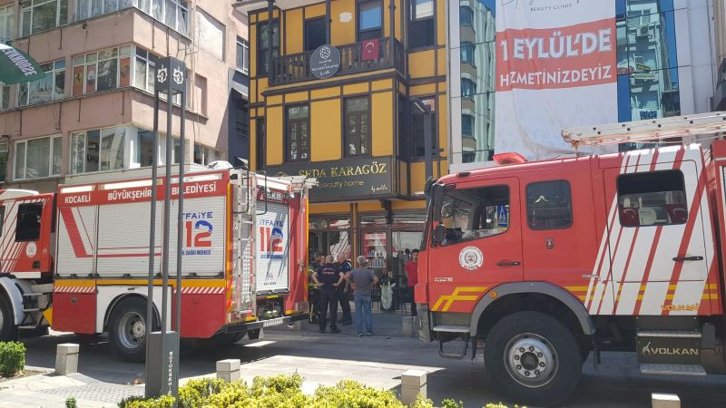 Güzellik merkezinde yangın paniği